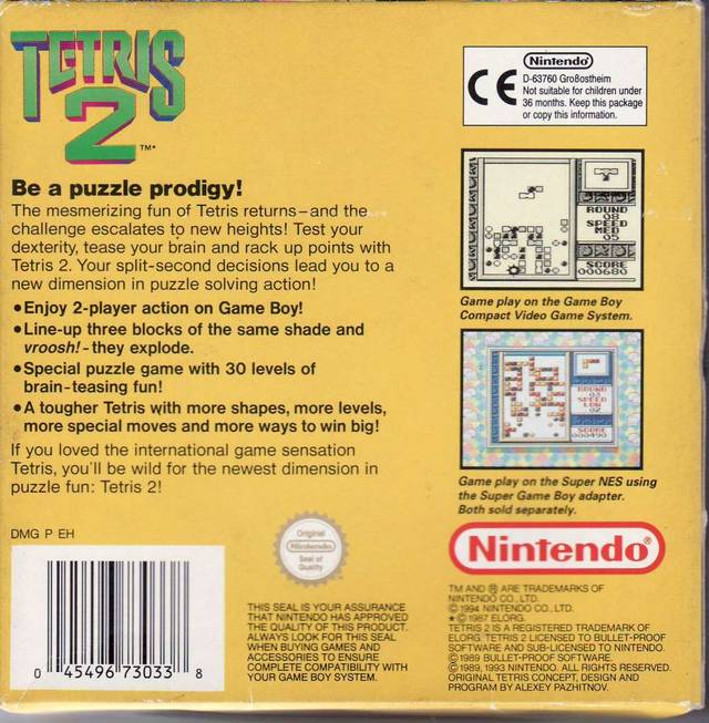 Tetris 2 (Europe) on gb