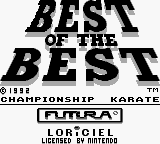 Best of the Best - Championship Karate (Europe) on gb