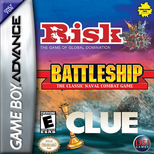 Risk, Battleship, Clue (U)(Trashman)