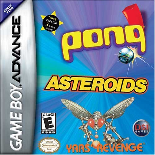 Pong, Asteroids, Yar's Revenge (U)(Trashman)
