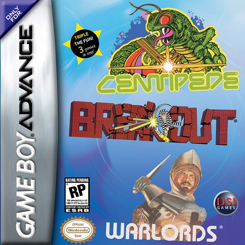 Centipede, Breakout, Warlords (U)(Trashman) game
