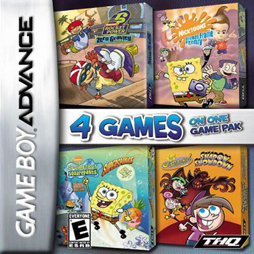 4 Games On One Game Pak - Nickelodeon (U)(Sir VG)