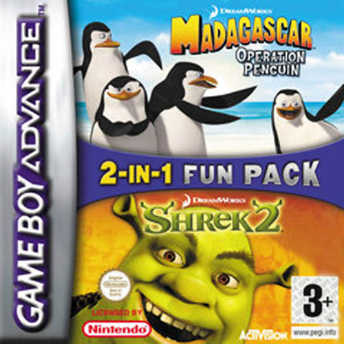 2 in 1 - Shrek 2 & Madagascar Operation Penguin (E)(Independent)