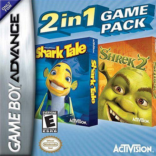 2 in 1 - Shark Tale & Shrek 2 (U)(Sir VG)