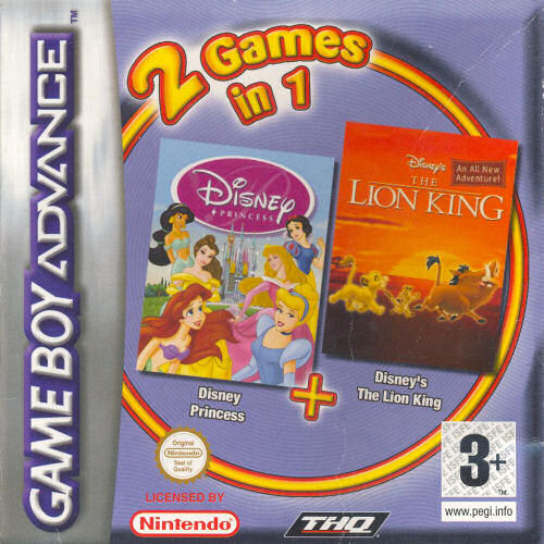 2 in 1 - Disney Princess & The Lion King (E)(Sir VG)
