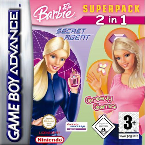 2 in 1 - Barbie Groovy Games & Secret Agent Barbie (E)(Supplex)