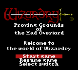 Wizardry I - Proving Grounds of the Mad Overlord (Japan)
