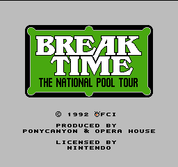 Break Time: The National Pool Tour