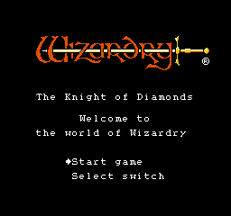 Wizardry - The Knight of Diamonds