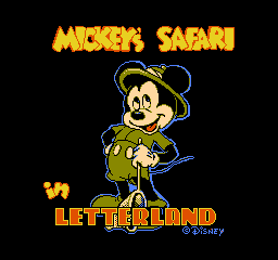 Mickey's Safari in Letterland