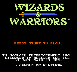Wizards & Warriors (Europe)