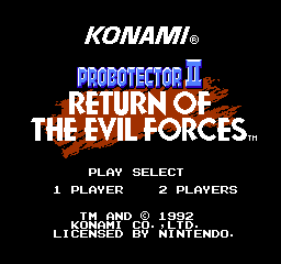 Probotector II - Return of the Evil Forces (Europe)