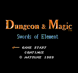 Dungeon & Magic - Swords of Element (Japan)