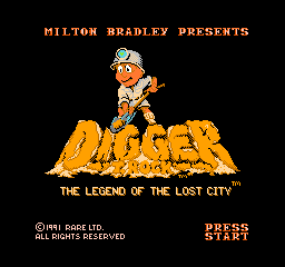 Digger T. Rock - The Legend of the Lost City (Europe)