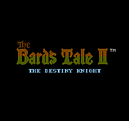 Bard's Tale II, The - The Destiny Knight (Japan)
