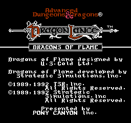 Advanced Dungeons & Dragons - Dragons of Flame (Japan)