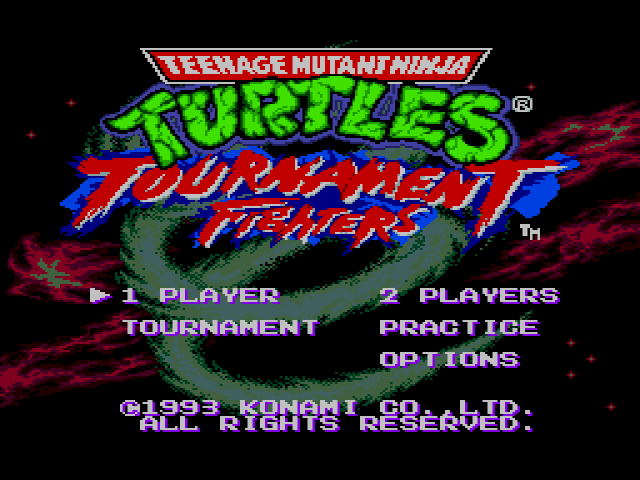 Teenage Mutant Ninja Turtles - Tournament Fighters on sega