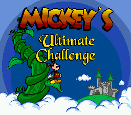 Mickey's Ultimate Challenge on sega