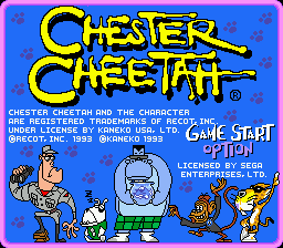 Chester Cheetah - Too Cool to Fool on sega