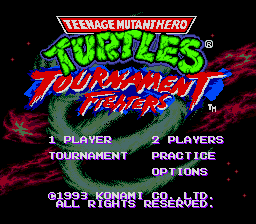 Teenage Mutant Hero Turtles - Tournament Fighters (Europe) on sega