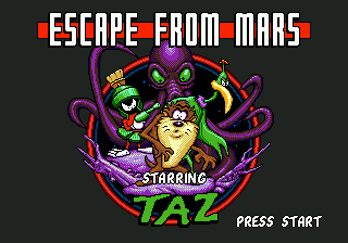 Taz in Escape from Mars (Europe)