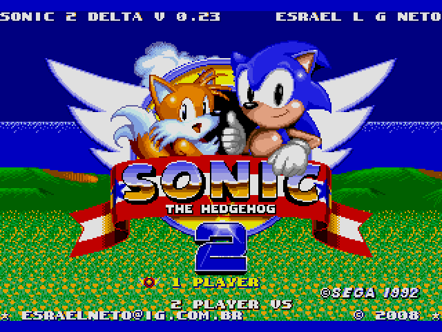 Sonic the Hedgehog 2 (World) (Beta) (Simon Wai) [Hack by Esrael v0.23] (~Sonic 2 Delta)