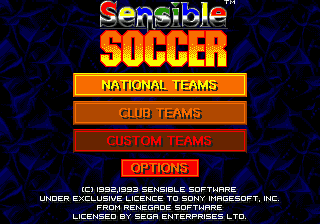 Sensible Soccer (Europe) (En,Fr,De,It) on sega