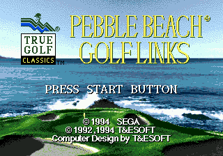 Pebble Beach Golf Links (Europe) on sega