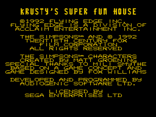 Krusty's Super Fun House (USA, Europe) (v1.1)