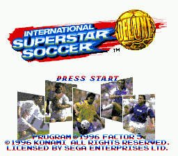 International Superstar Soccer Deluxe (Europe) on sega