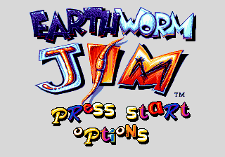 Earthworm Jim (Europe) on sega