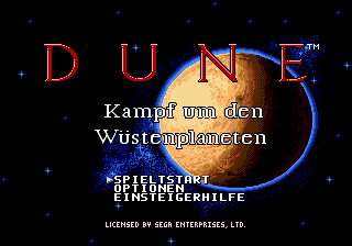 Dune - Kampf Um Den Wustenplaneten (germany)