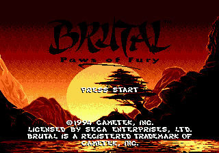 Brutal - Paws of Fury (Europe)