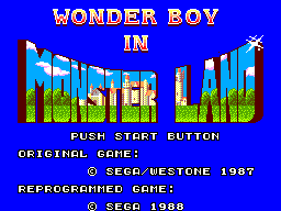 Wonder Boy in Monster Land (USA, Europe)
