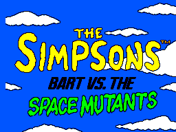 Simpsons, The - Bart vs. The Space Mutants (Europe) on sms