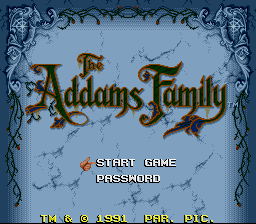 Addams Family, The on snes