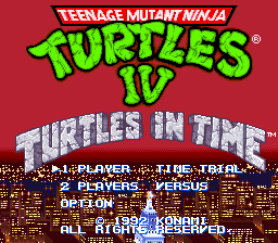 Teenage Mutant Ninja Turtles IV - Turtles in Time (Beta)
