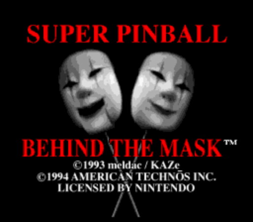 Super Pinball - Behind the Mask (Rev A)