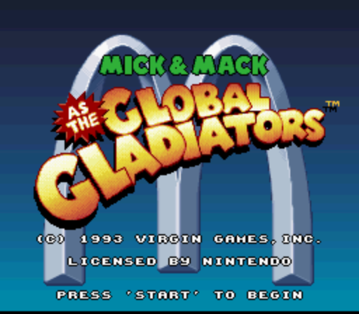 Mick & Mack as the Global Gladiators (Proto) [71AB]