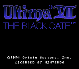 Ultima VII - The Black Gate (Japan)