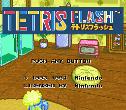 Tetris Flash (Japan) on snes