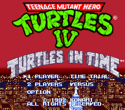 Teenage Mutant Hero Turtles IV - Turtles in Time (Europe)