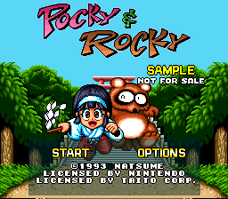 Pocky & Rocky (Europe) (Sample)