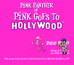 Pink Panther in Pink Goes to Hollywood (Japan)