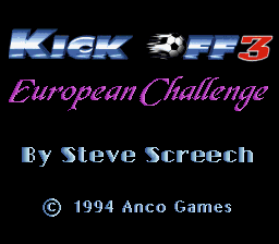 Kick Off 3 - European Challenge (Europe) (En,Fr,De,Es,It)