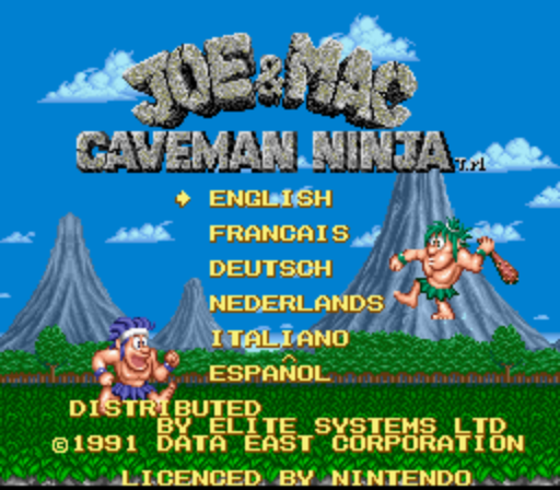 Joe & Mac - Caveman Ninja (Europe) (En,Fr,De,Es,It,Nl) (Beta)