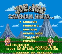 Joe & Mac - Caveman Ninja (Europe) (En,Fr,De,Es,It,Nl)