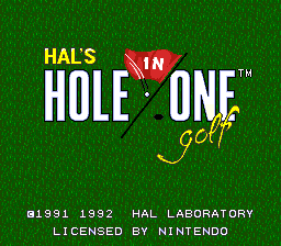 HAL's Hole in One Golf (Europe)