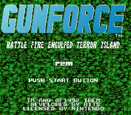 Gunforce - Battle Fire Engulfed Terror Island (Europe)