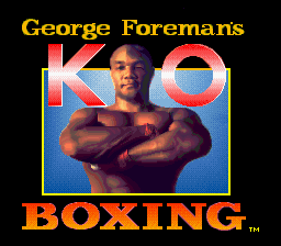 George Foreman's KO Boxing (Europe) on snes